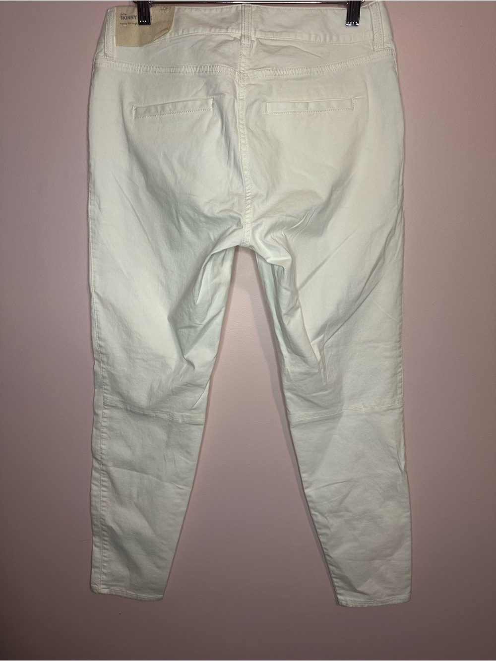 LOFT Skinny Leg Jeans in Off-White - Picture 6 of 7